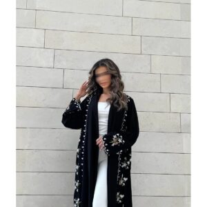 عباية تطريز اسود